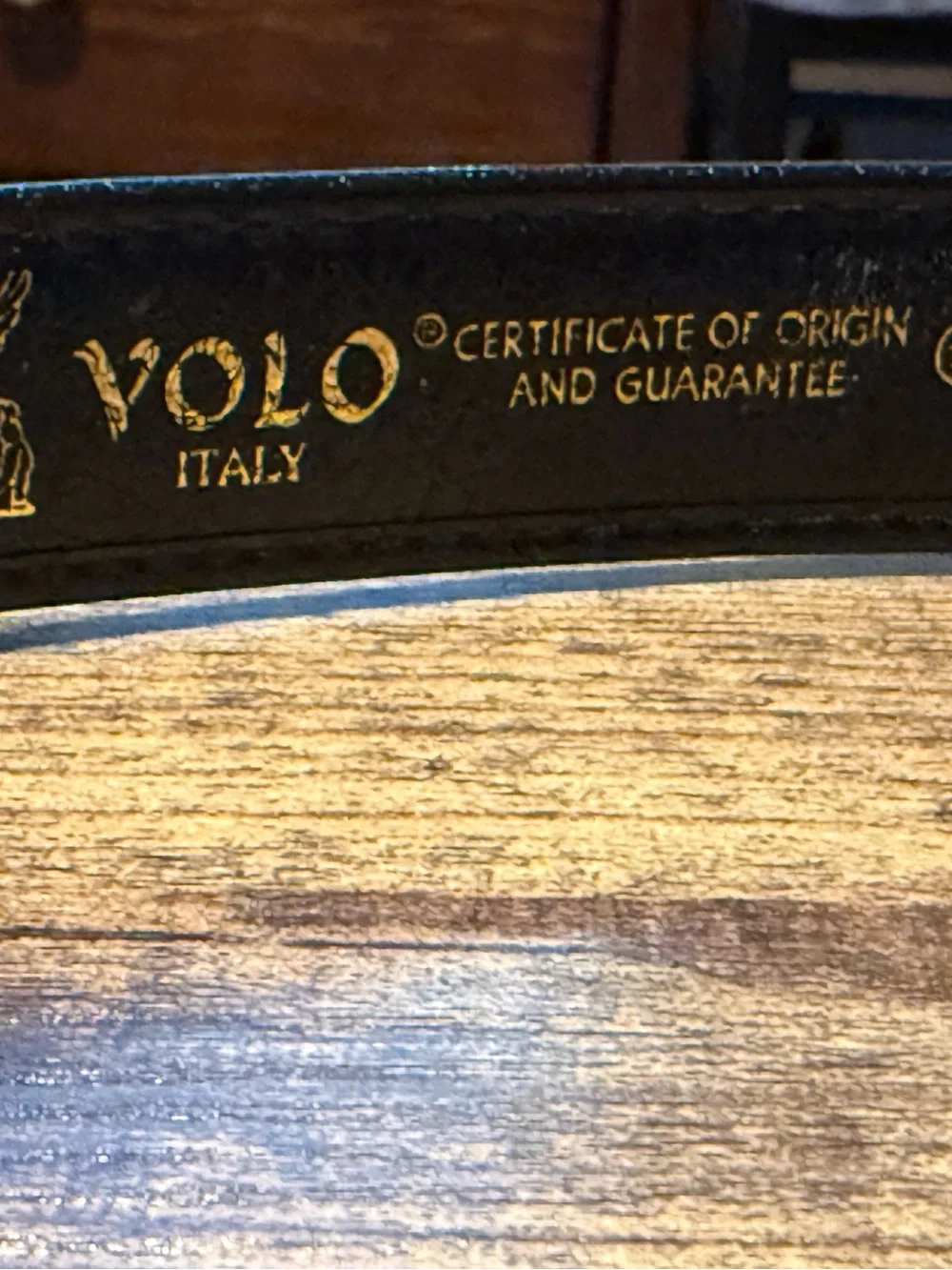 Volo Club Gold Buckle Leather Belt